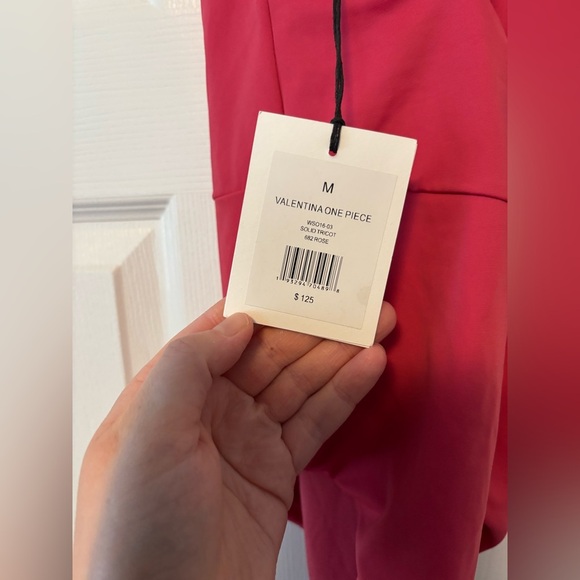 Onia Womens Valentina One-Piece Swimsuit In Rose Size Medium New NWT MSRP $125 - Picture 2 of 6
